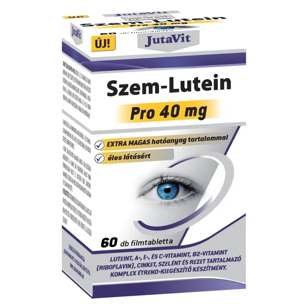 JutaVit Szem-Lutein PRO 40mg 60db filmtabletta JutaVit Szem-Lutein PRO 40mg 60db filmtabletta