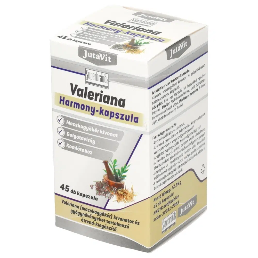 Jutavit valeriana harmony 45db kapszula Jutavit valeriana harmony 45db kapszula