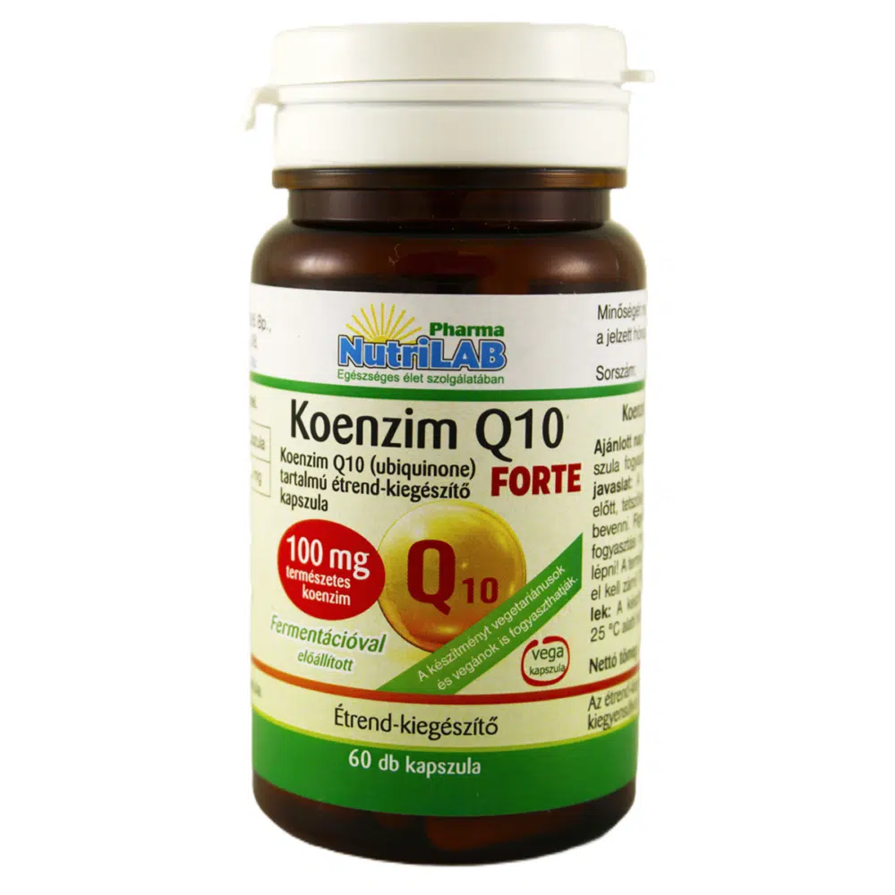 Nutrilab Koenzim Q10 Forte 100mg kapszula - 60db Nutrilab Koenzim Q10 Forte 100mg kapszula - 60db