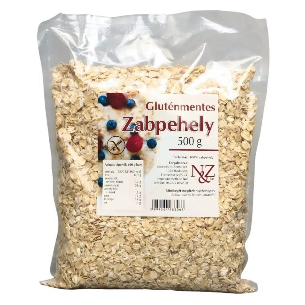 N&Z Gluténmentes Zabpehely 500g N&Z Gluténmentes Zabpehely 500g