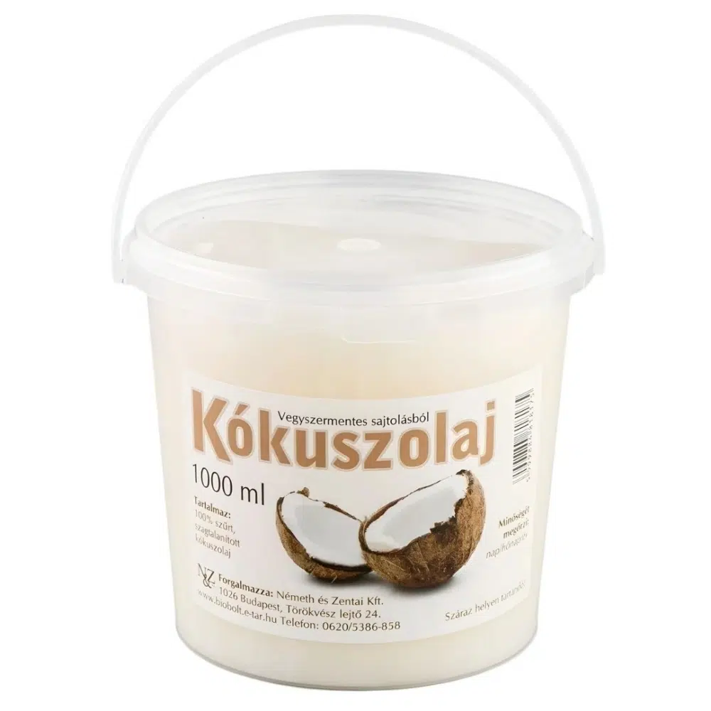 N&Z Kókuszolaj 1 liter (vödrös) N&Z Kókuszolaj 1 liter (vödrös)