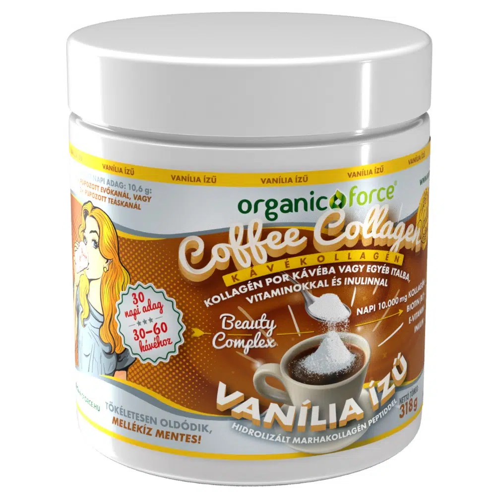 Organic Force Coffee Collagen - Kávékollagén (Vanília) 318g Organic Force Coffee Collagen - Kávékollagén (Vanília) 318g