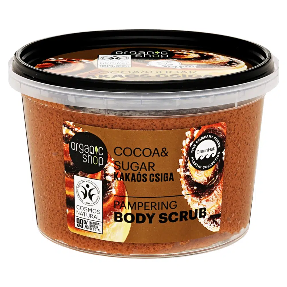 Organic Shop Kakaós csiga Kényeztető testradír bio kakaóval és cukorral - 250ml Organic Shop Kakaós csiga Kényeztető testradír bio kakaóval és cukorral - 250ml