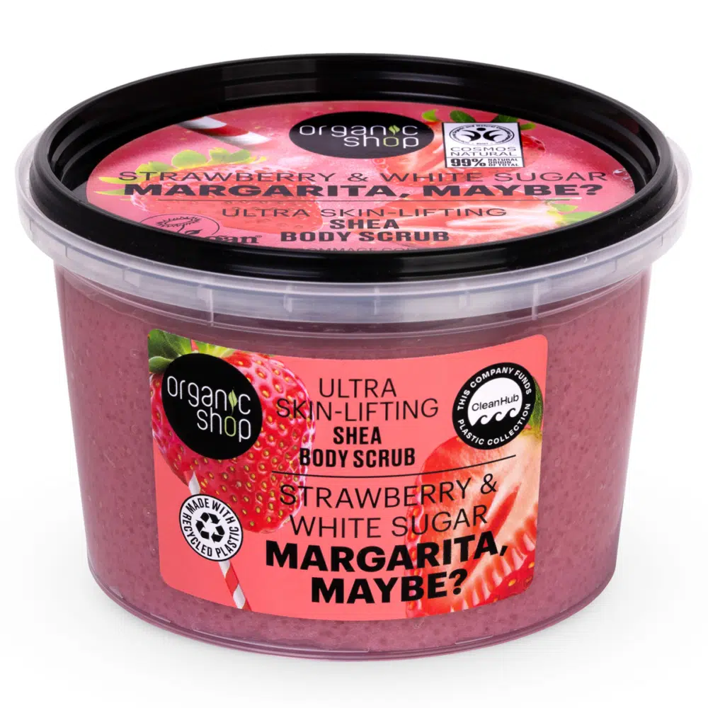 Organic Shop "Margarita, maybe?" Lifting shea testradír eperrel és cukorral - 250ml Organic Shop "Margarita, maybe?" Lifting shea testradír eperrel és cukorral - 250ml
