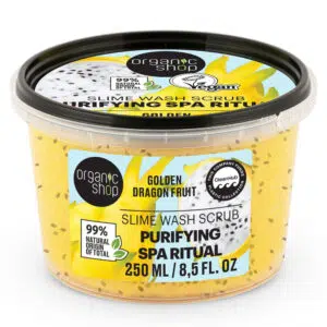 Organic Shop „Purifying Spa Ritual” Slime tusolóradír sárkánygyümölccsel - 250ml