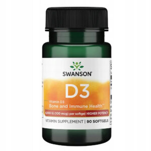 Swanson D3-vitamin 4000NE lágyzselatin kapszula - 90db