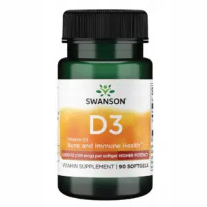 Swanson D3-vitamin 4000NE lágyzselatin kapszula - 90db