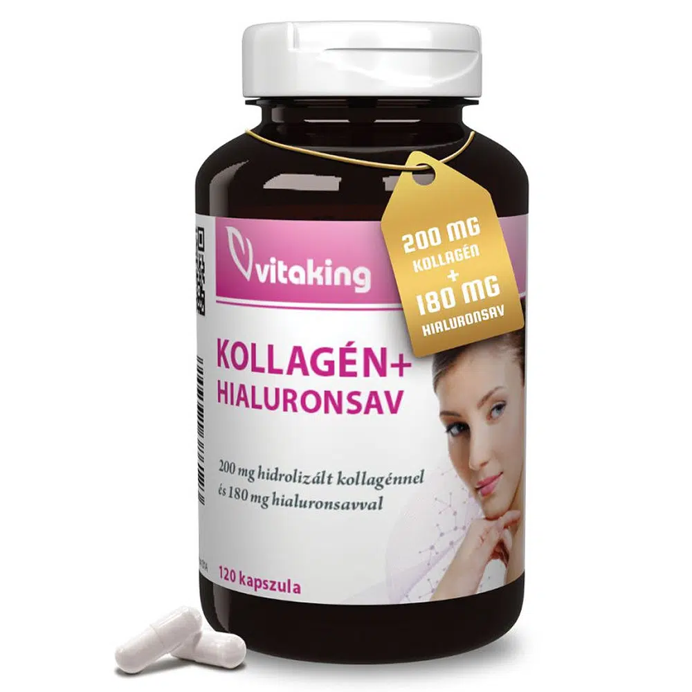Vitaking Kollagén+Hialuronsav kapszula - 120db Vitaking Kollagén+Hialuronsav kapszula - 120db