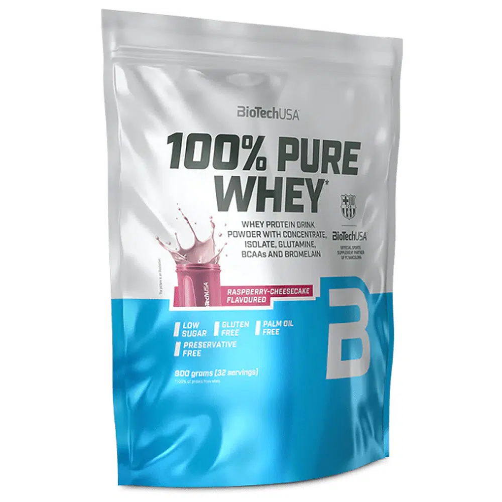 BioTech USA 100% Pure Whey málnás sajttorta - 900g BioTech USA 100% Pure Whey málnás sajttorta - 900g