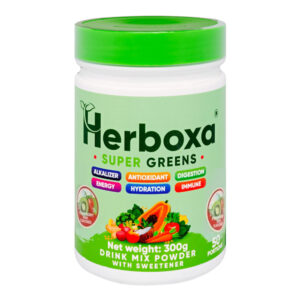 Herboxa Super Greens eper-kiwi ízben - 300g