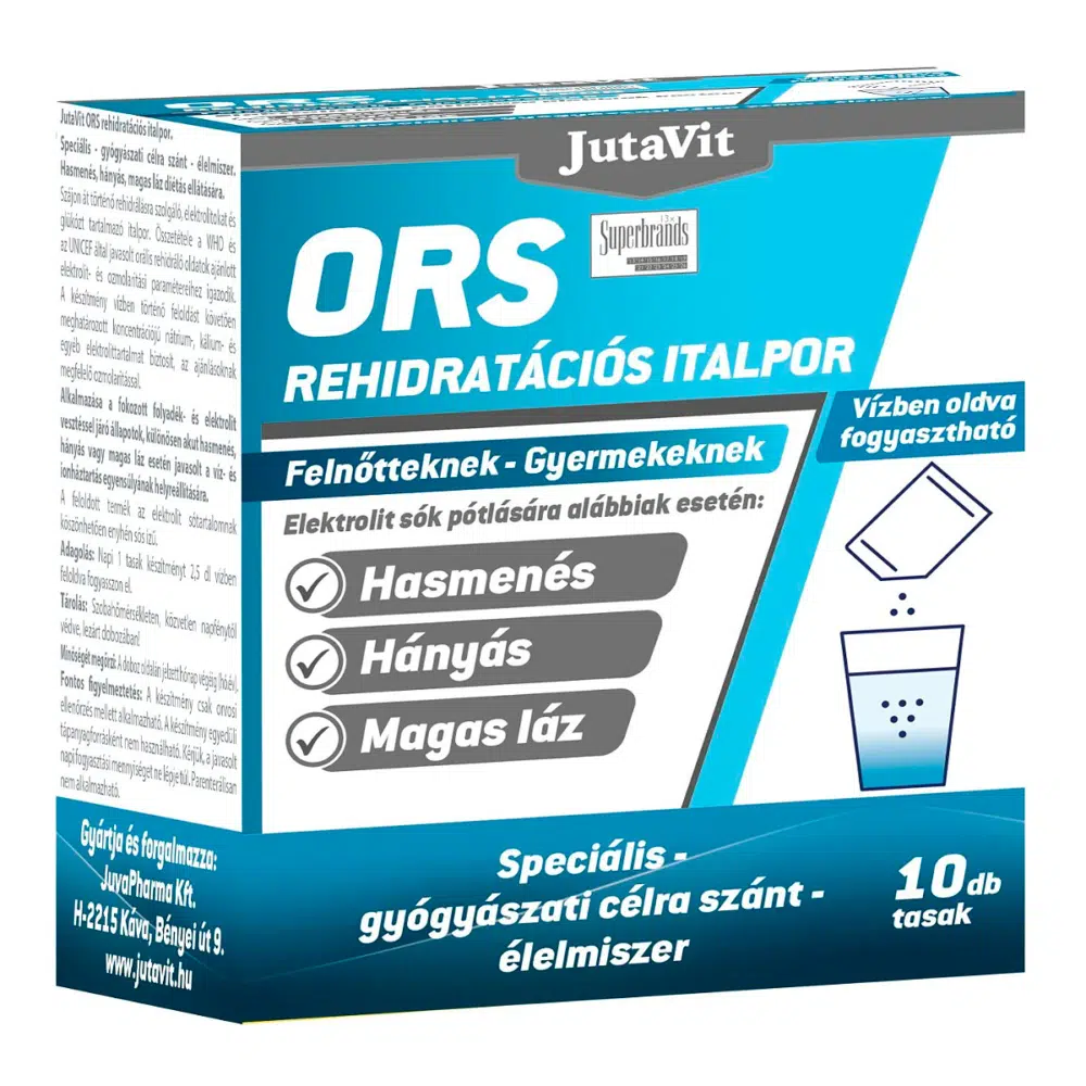 JutaVit ORS Rehidratációs Italpor - 10 tasak JutaVit ORS Rehidratációs Italpor - 10 tasak
