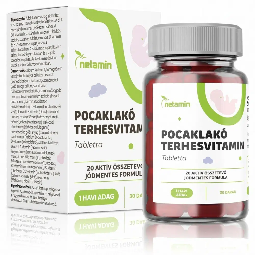 Netamin Pocaklakó terhesvitamin 30db Netamin Pocaklakó terhesvitamin 30db