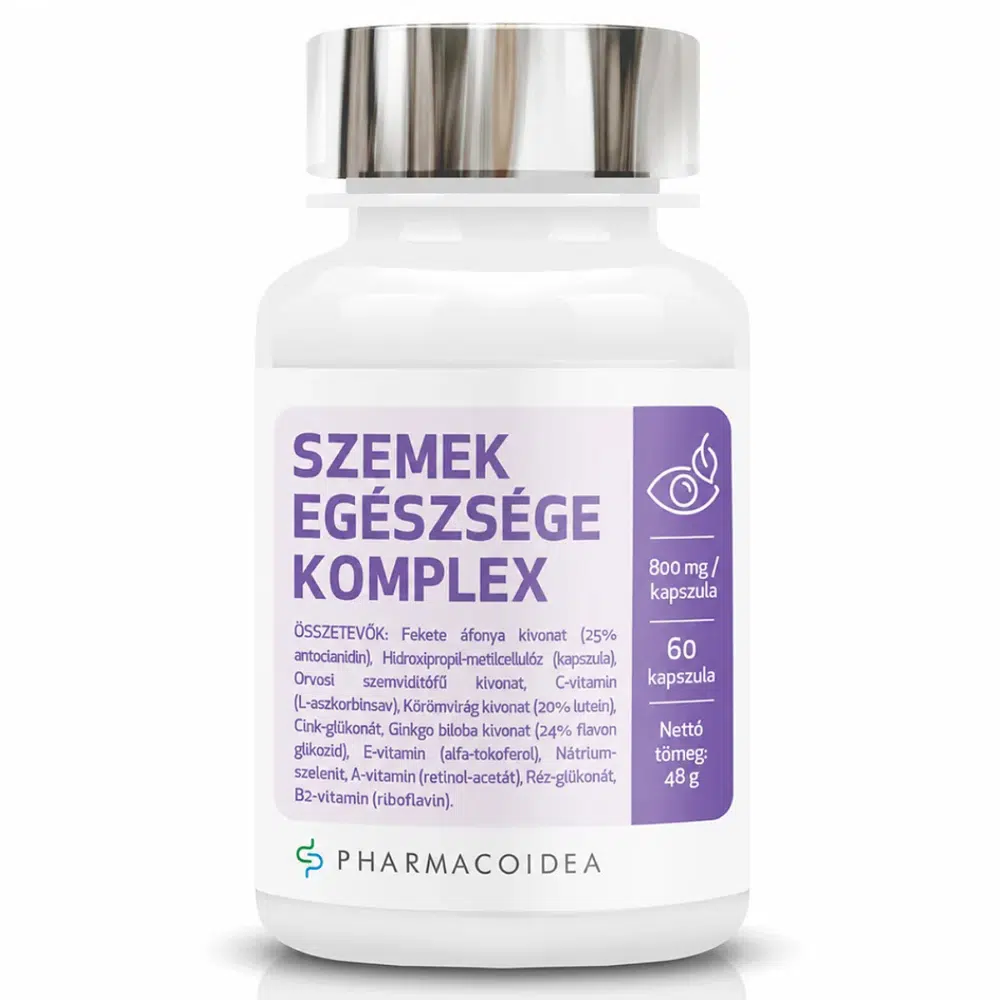 Pharmacoidea Szemek Egészsége Komplex kapszula - 60db Pharmacoidea Szemek Egészsége Komplex kapszula - 60db