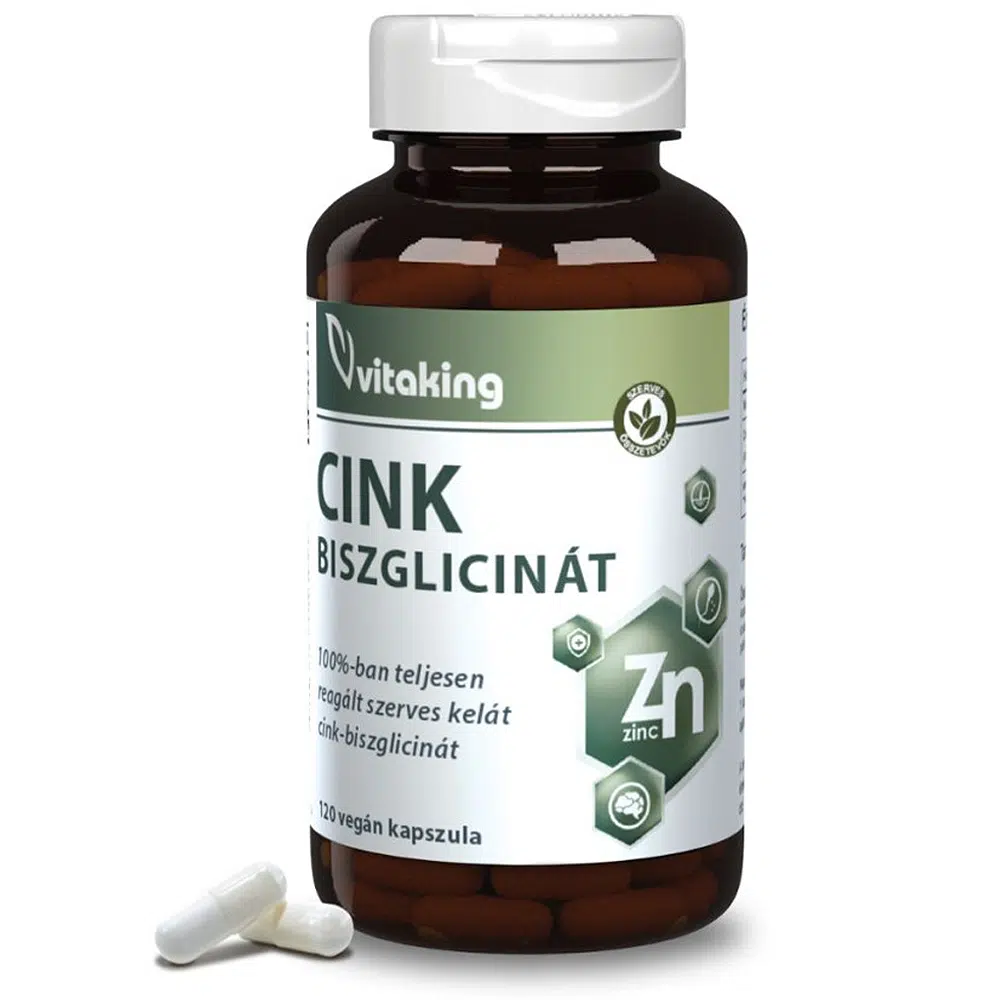 Vitaking Cink Biszglicinát kapszula - 120db Vitaking Cink Biszglicinát kapszula - 120db