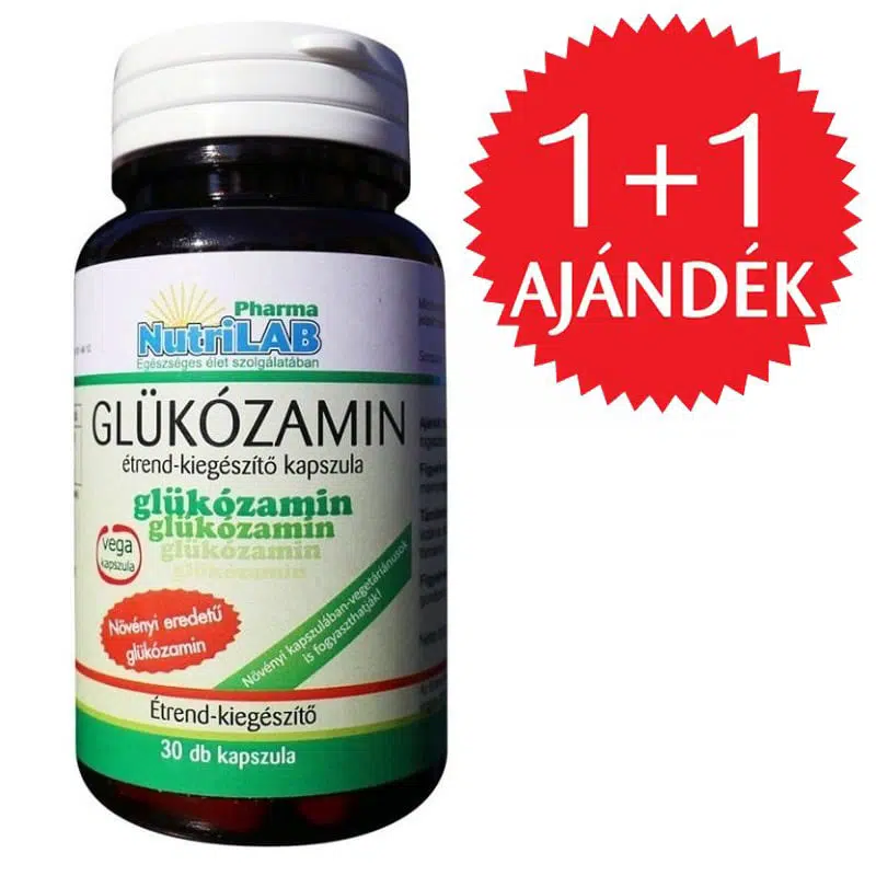 Nutrilab Glükozamin kapszula 30db 1+1 AJÁNDÉK - 2x30db Nutrilab Glükozamin kapszula 30db 1+1 AJÁNDÉK - 2x30db