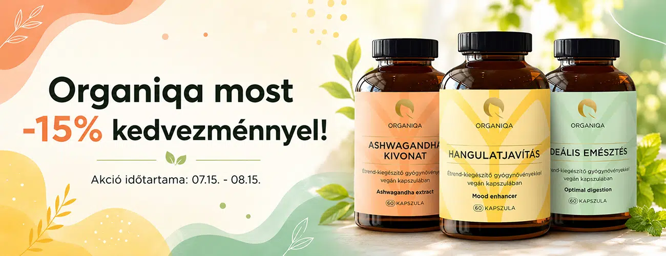 Organiqa termékek -15% kedvezménnyel!