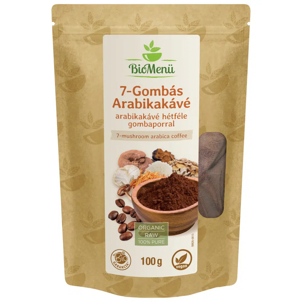 BioMenü bio 7-GOMBÁS Arabikakávé - 100g BioMenü bio 7-GOMBÁS Arabikakávé - 100g
