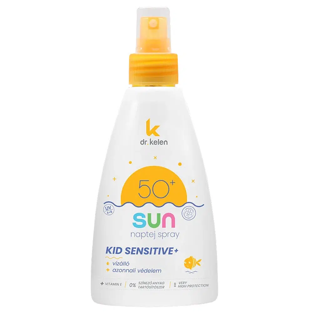 Dr. Kelen Sun F50+ KID Sensitive napozó spray - 150ml Dr. Kelen Sun F50+ KID Sensitive napozó spray - 150ml
