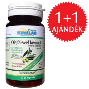 Nutrilab Olajfalevél kivonat kapszula 1+1 AJÁNDÉK - 2x30db