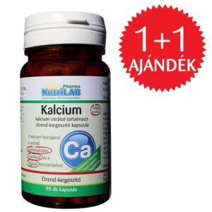 Nutrilab Kalcium citrát kapszula 1+1 AJÁNDÉK - 2x90db
