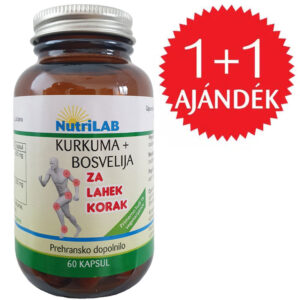 Nutrilab Kurkuma Boswellia Duo kapszula 1+1 AJÁNDÉK - 2x60db