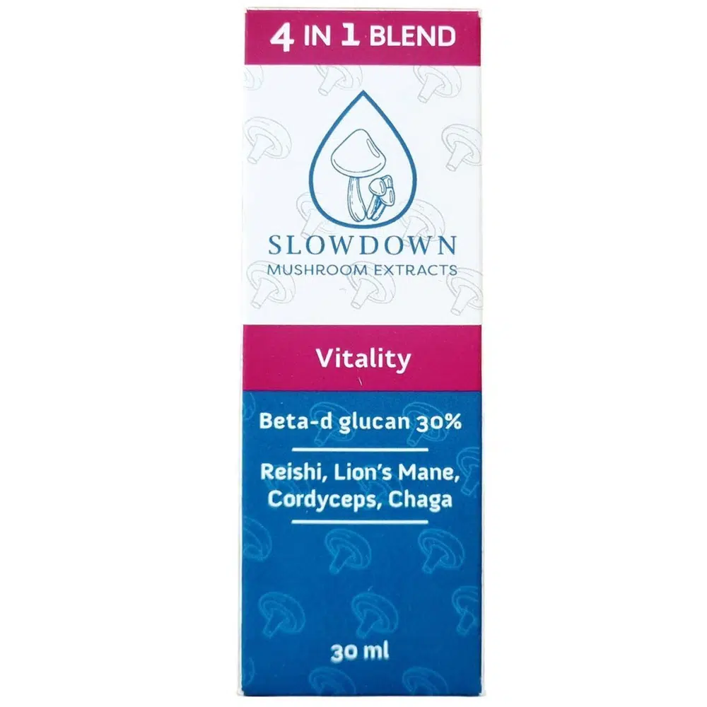 Slow Down Vitality Mushroom Complex 4 in 1 csepp - 30ml Slow Down Vitality Mushroom Complex 4 in 1 csepp - 30ml