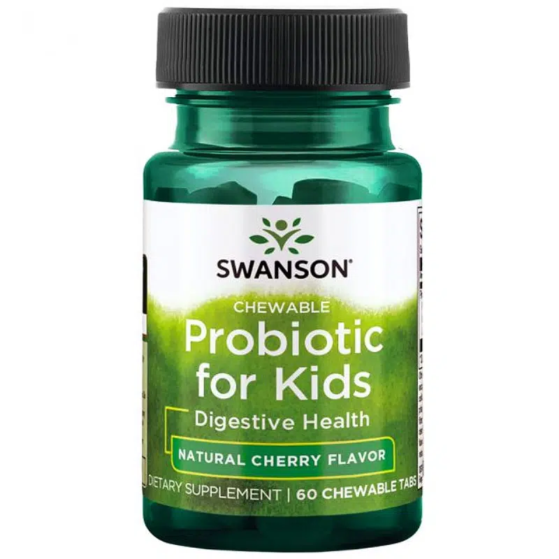 Swanson Probiotic for Kids - cseresznyés rágótabletta gyerekeknek - 60db Swanson Probiotic for Kids - cseresznyés rágótabletta gyerekeknek - 60db