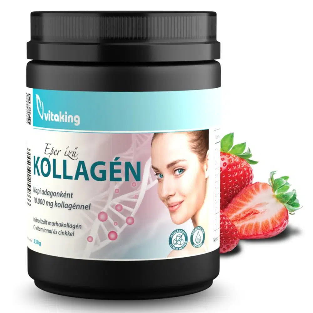 Vitaking Kollagén Eper ízű italpor dobozos - 330g Vitaking Kollagén Eper ízű italpor dobozos - 330g
