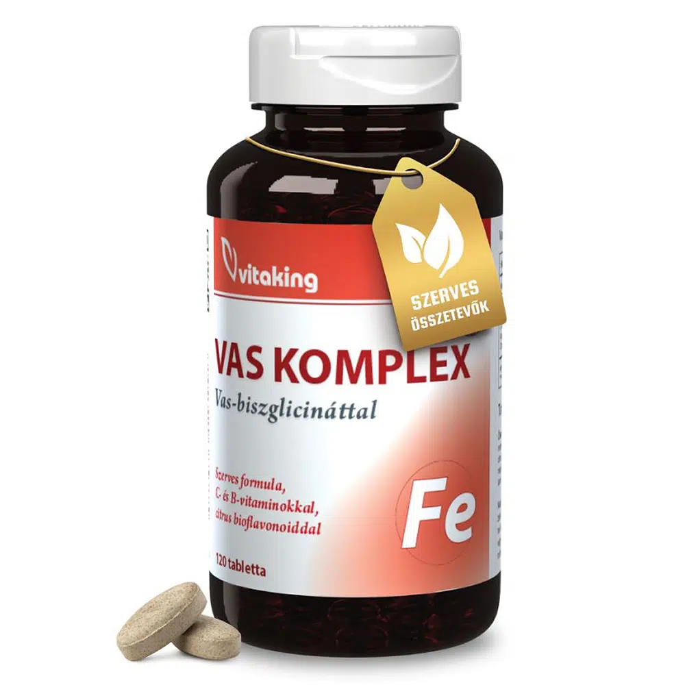Vitaking Vas-komplex tabletta - 120db Vitaking Vas-komplex tabletta - 120db