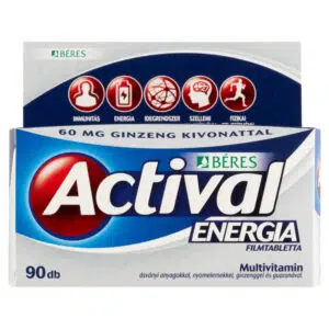 Béres Actival Energia filmtabletta ginzenggel és guaranával 90db