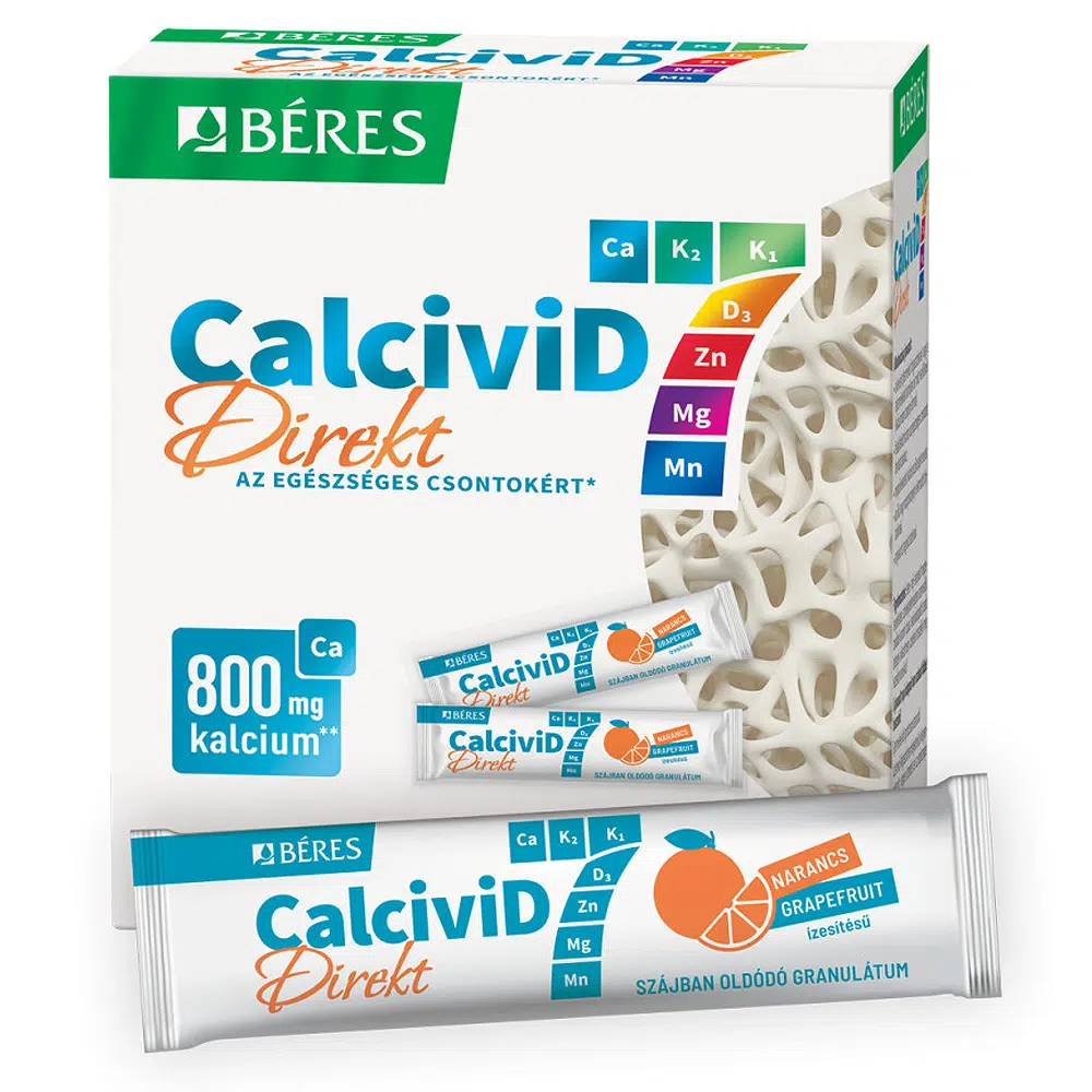 Béres CalciviD7 Direkt szájban oldódó granulátum - 20 tasak Béres CalciviD7 Direkt szájban oldódó granulátum - 20 tasak