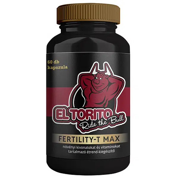 El Torito FERTILITY T-MAX tesztoszteron fokozó kapszula - 60db El Torito FERTILITY T-MAX tesztoszteron fokozó kapszula - 60db