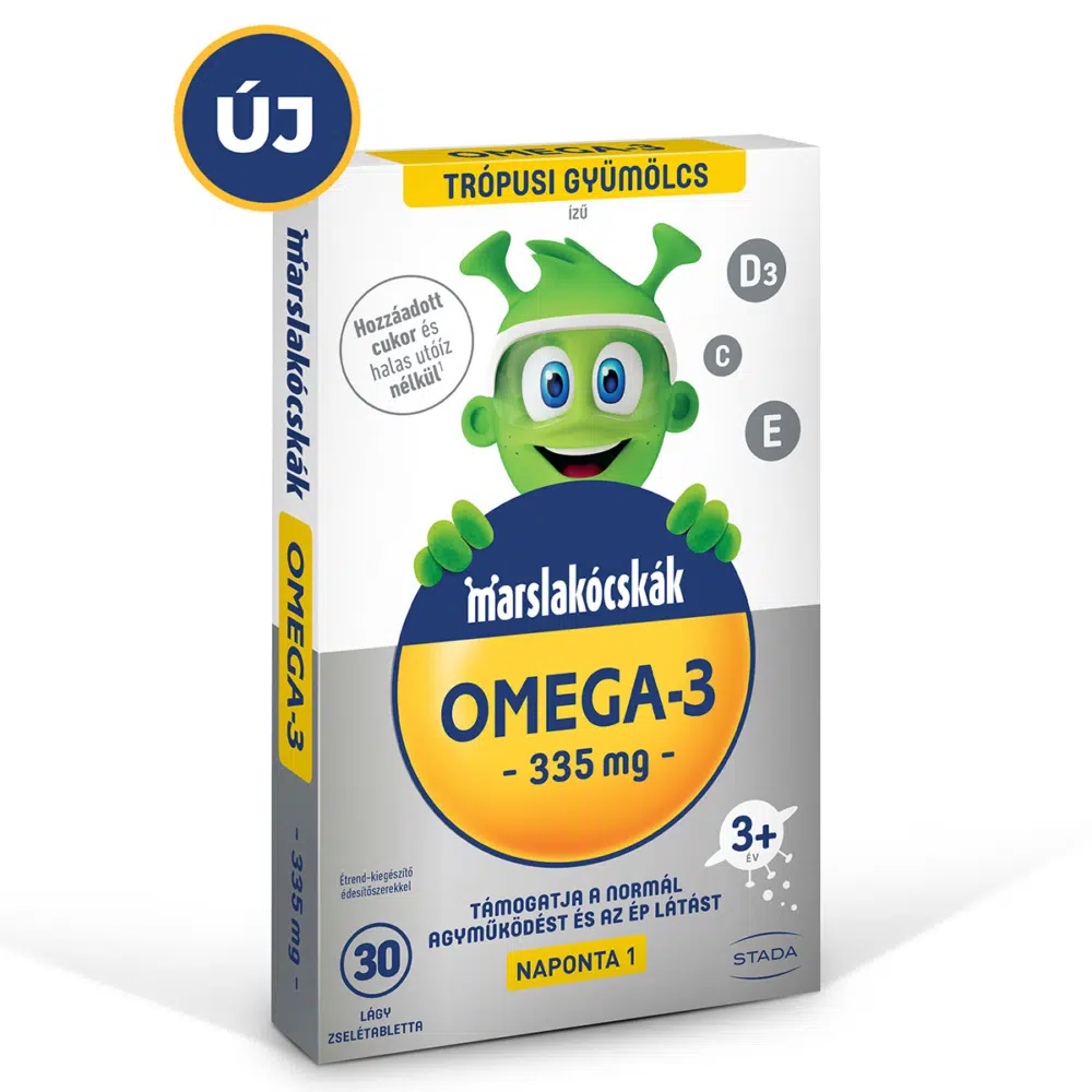 Marslakócskák Omega-3 335mg lágyzselatin tabletta - 30db Marslakócskák Omega-3 335mg lágyzselatin tabletta - 30db