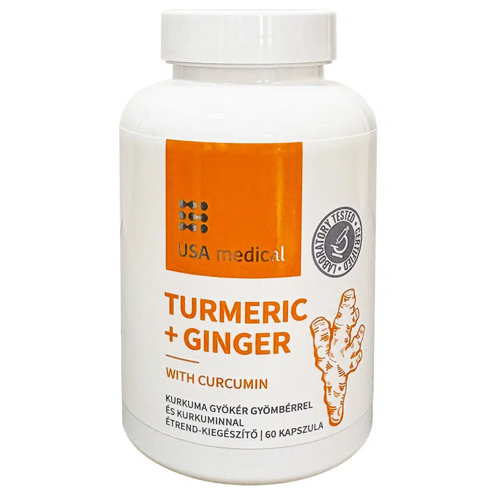 USA Medical TURMERIC+GINGER 60db USA Medical TURMERIC+GINGER 60db
