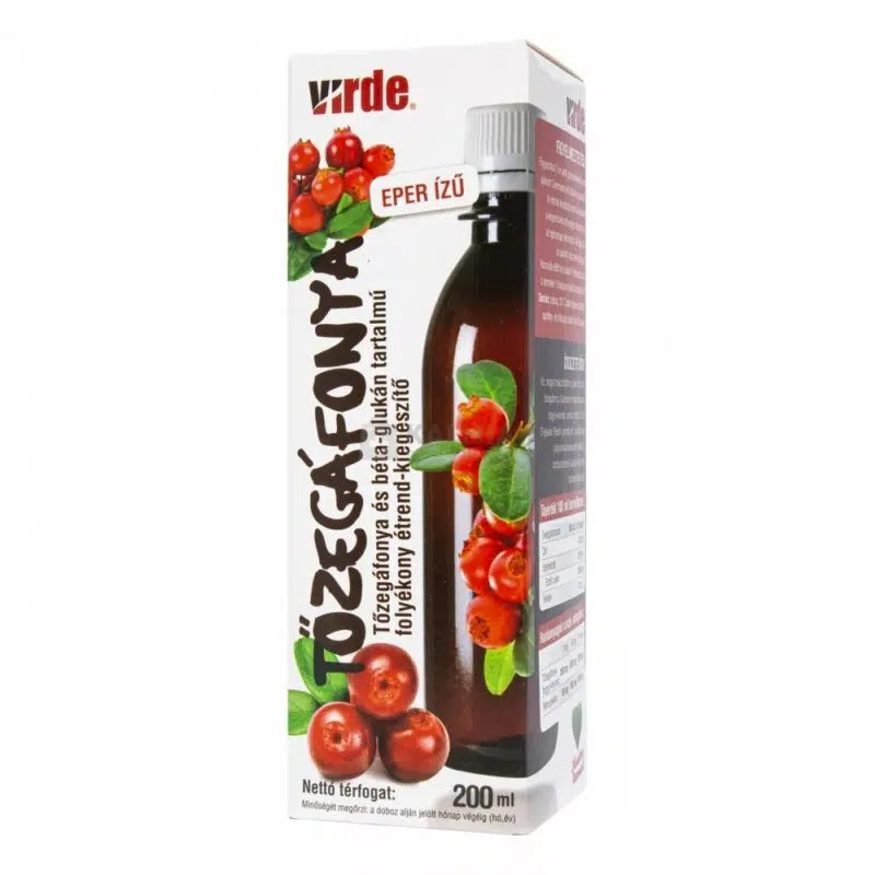 Virde tőzegáfonya béta glukán folyadék 200 ml Virde tőzegáfonya béta glukán folyadék 200 ml
