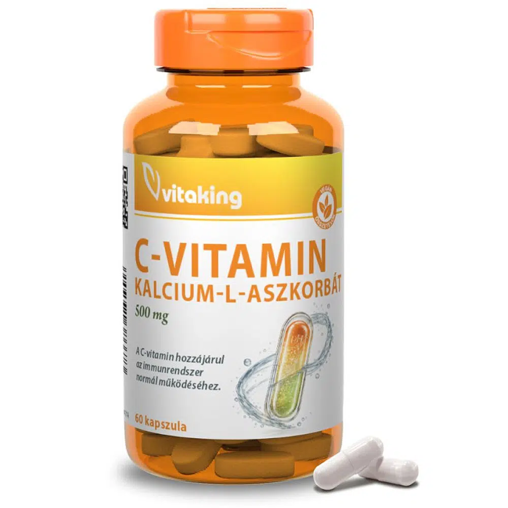 Vitaking C-vitamin Kalcium L-Aszkorbát kapszula - 60db Vitaking C-vitamin Kalcium L-Aszkorbát kapszula - 60db