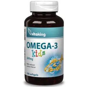 Vitaking Omega-3 Halolaj Gyerekeknek 500mg lágyzselatin kapszula 100db