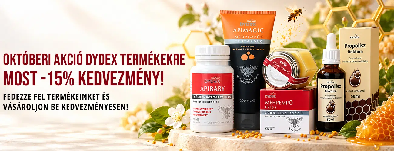 Dydex termékek -15% kedvezménnyel!