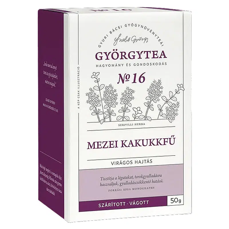 Györgytea Mezei kakukkfű virágos hajtás - 50g Györgytea Mezei kakukkfű virágos hajtás - 50g