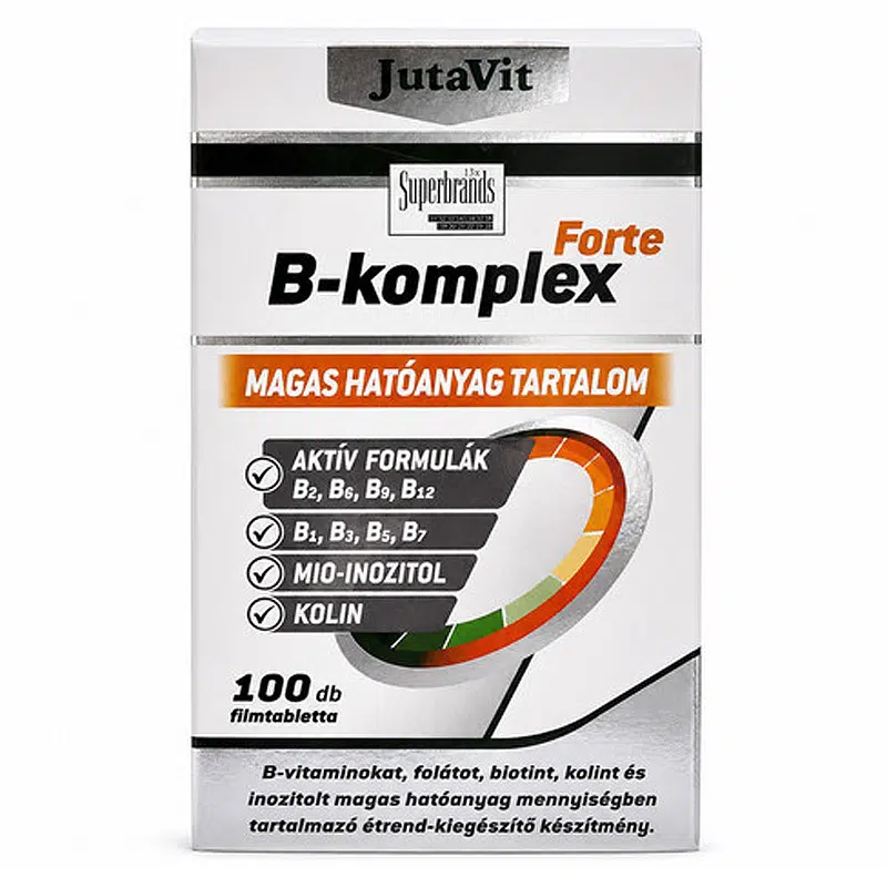 JutaVit B-komplex Forte filmtabletta - 100db JutaVit B-komplex Forte filmtabletta - 100db