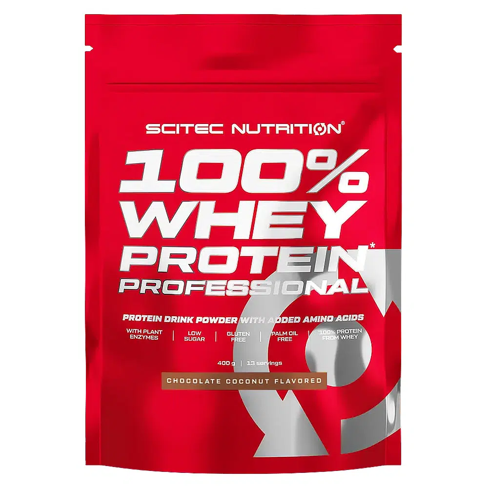 Scitec Nutrition 100% Whey Protein Professional csokoládé-kókusz - 400g Scitec Nutrition 100% Whey Protein Professional csokoládé-kókusz - 400g