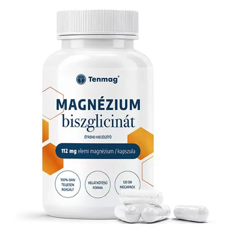 Tenmag Magnézium biszglicinát kapszula - 120 db Tenmag Magnézium biszglicinát kapszula - 120 db
