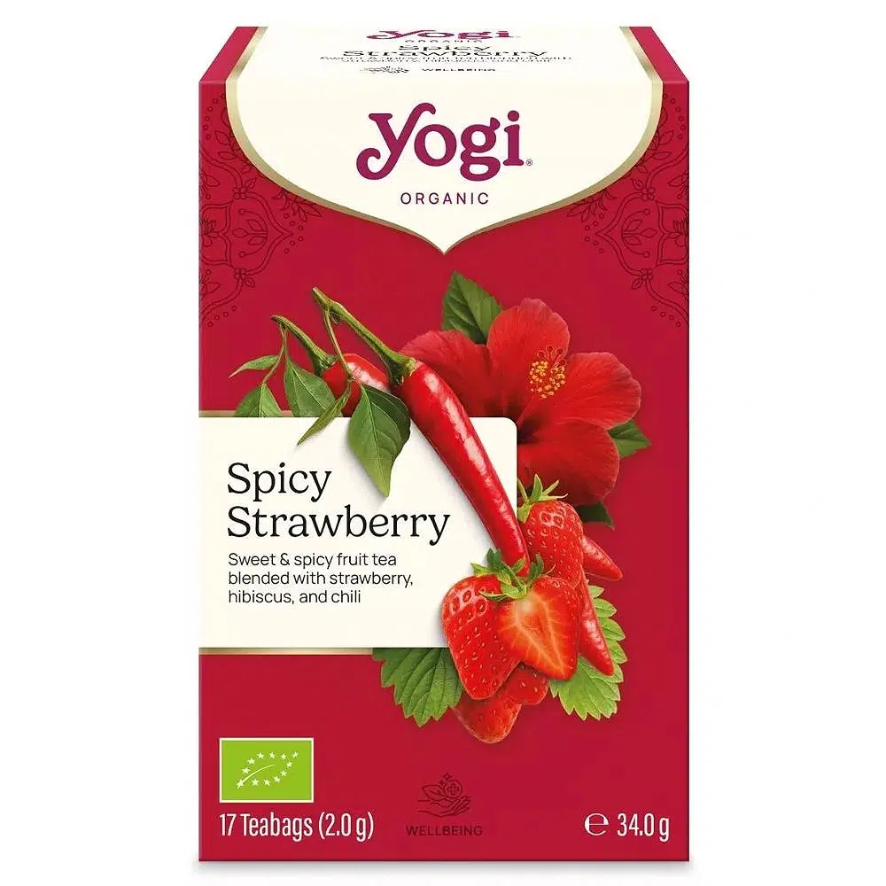 Yogi Bio Fűszeres Epres tea - 17 filter Yogi Bio Fűszeres Epres tea - 17 filter